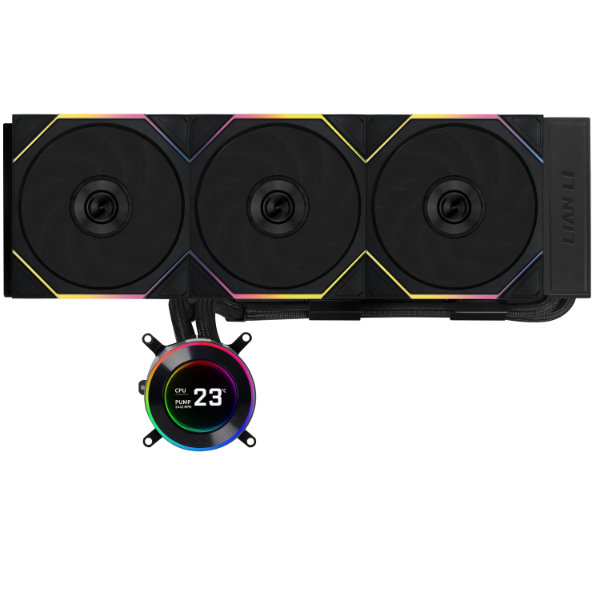 LIAN LI HYDROSHIFT II LCD-C 360TL AIO CPU WATER COOLER BK thumbnail 2