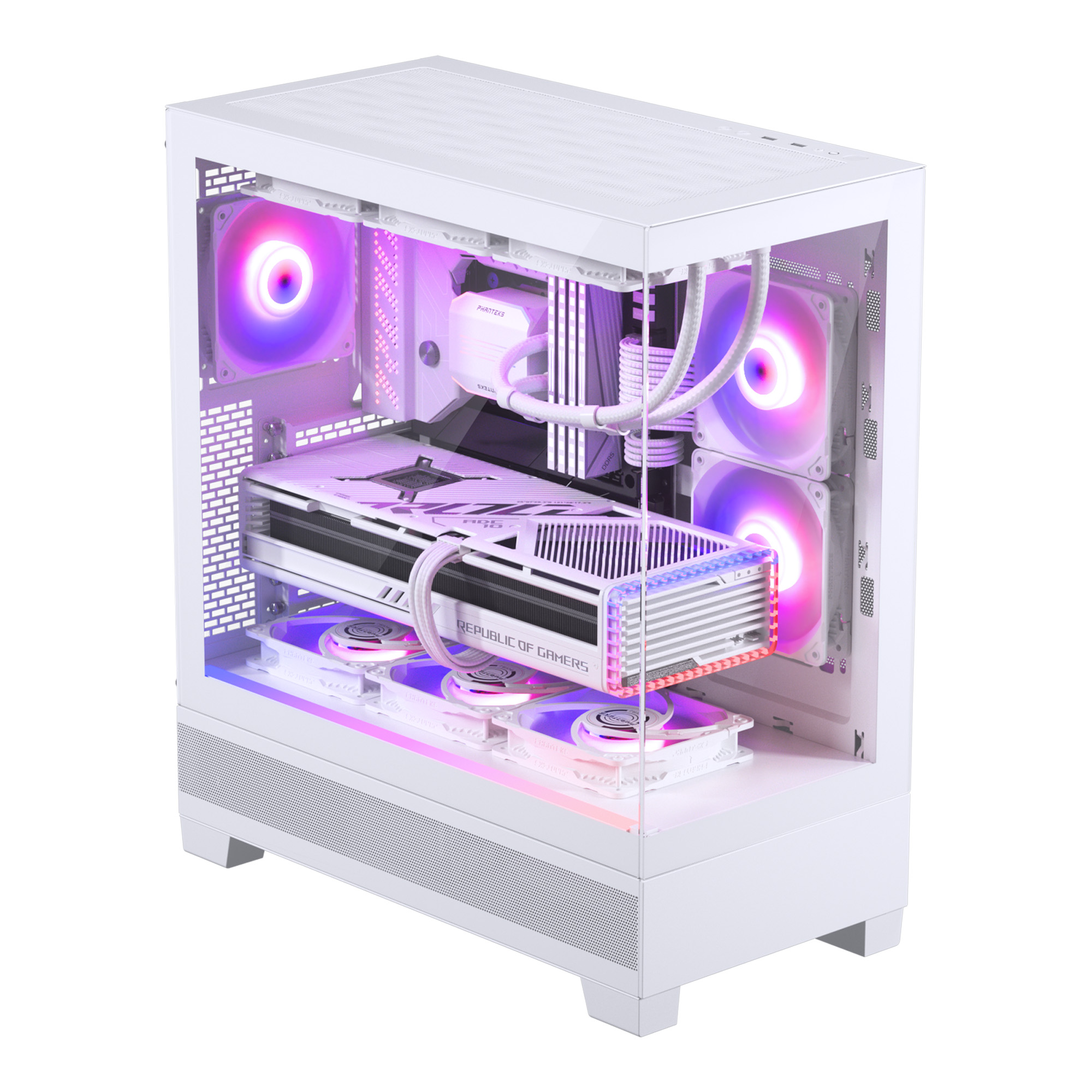 XT VIEW TEMPERED GLASS MID TOWER CASE WHITE thumbnail 11