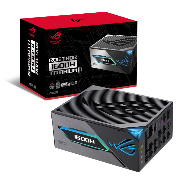 ASUS ROG GAMING THOR III 1600W TITANIUM thumbnail 10