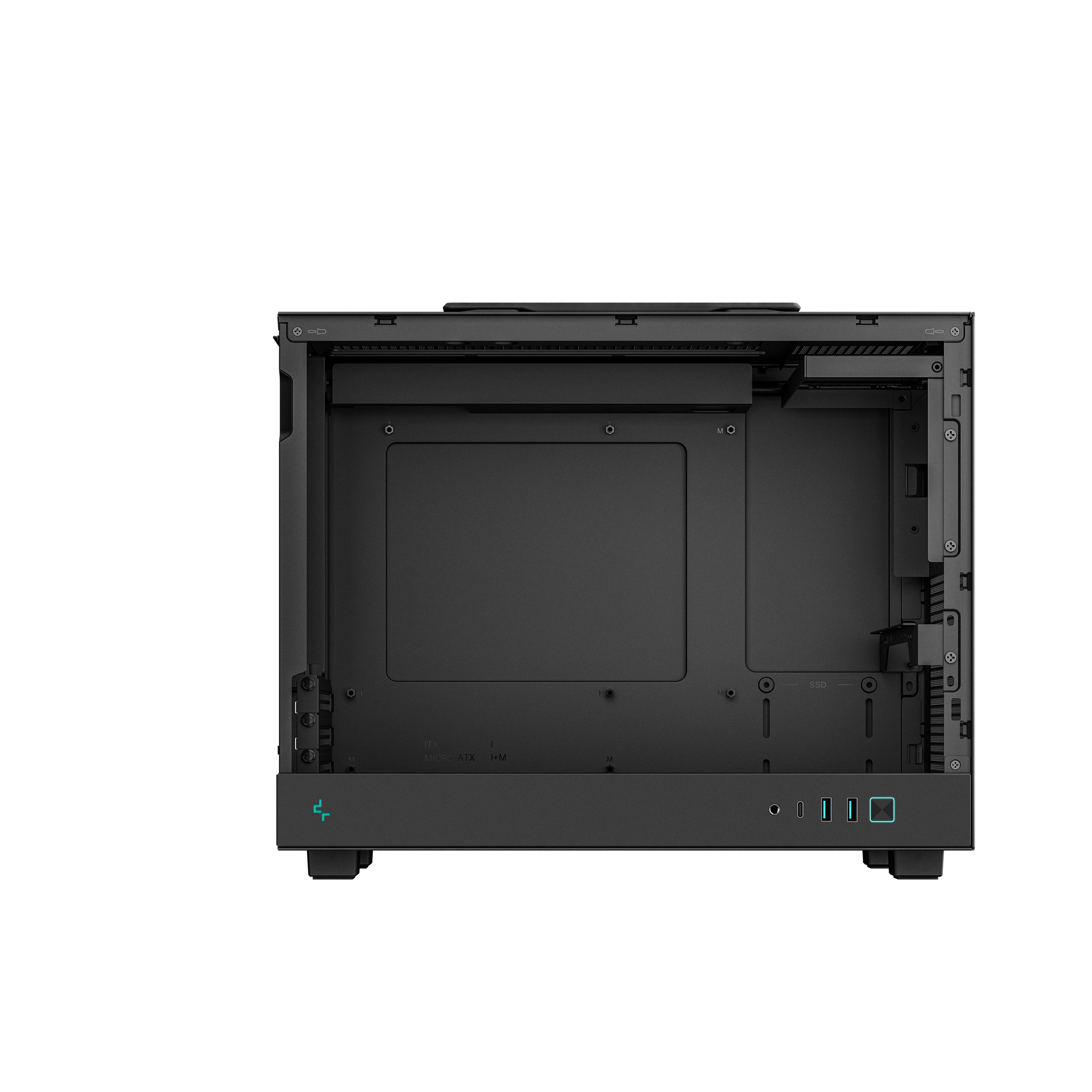 DEEPCOOL CH160 PLUS MATX CASE BLACK thumbnail 5