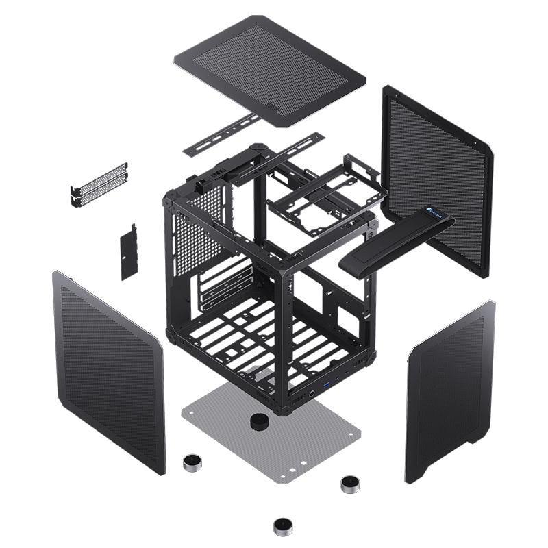 JONSBO C6 ITX CASE W/ USB3.0*1 TYPE-C*1 BLACK thumbnail 8