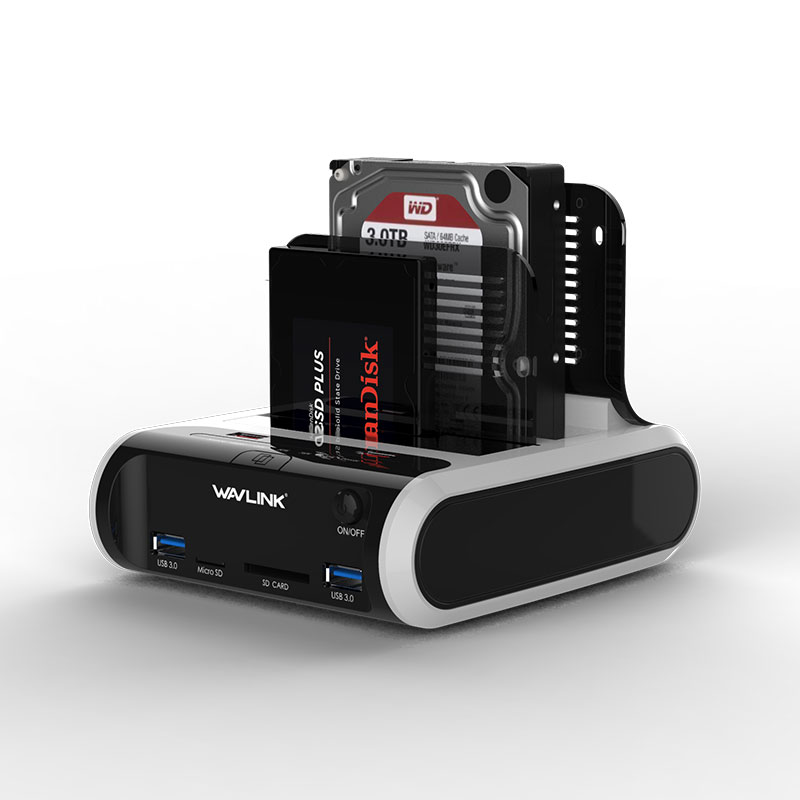 USB 3.0 to SATA Dual Bay Ext. Hard Drive Docking