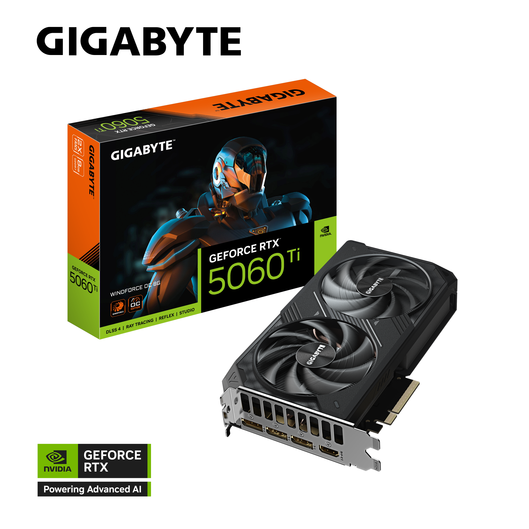 GIGABYTE RTX5060TI WINDFORCE X2 OC 8GB GDDR7 thumbnail 9