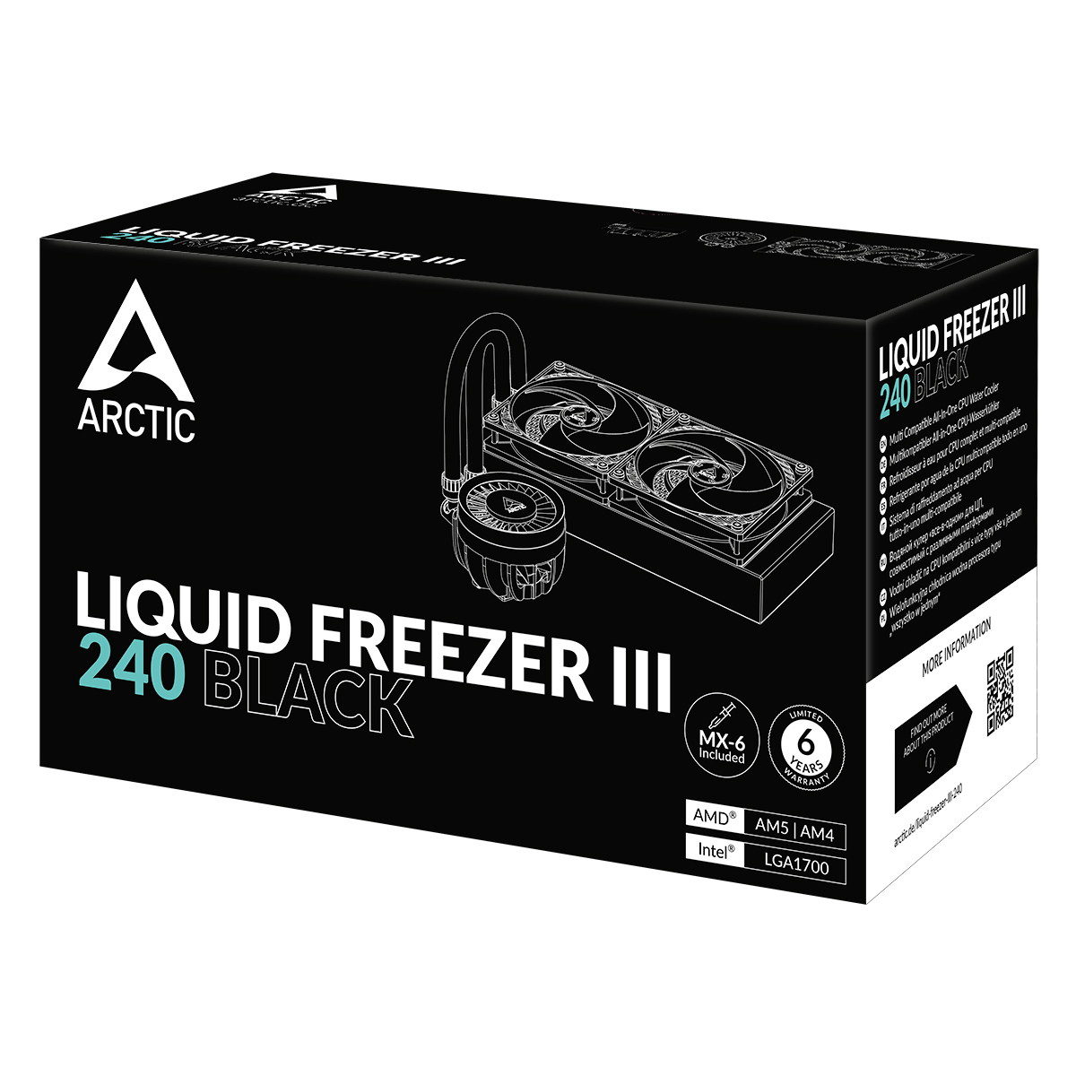 ARCTIC LIQUID FREEZER III 240 BLACK thumbnail 5