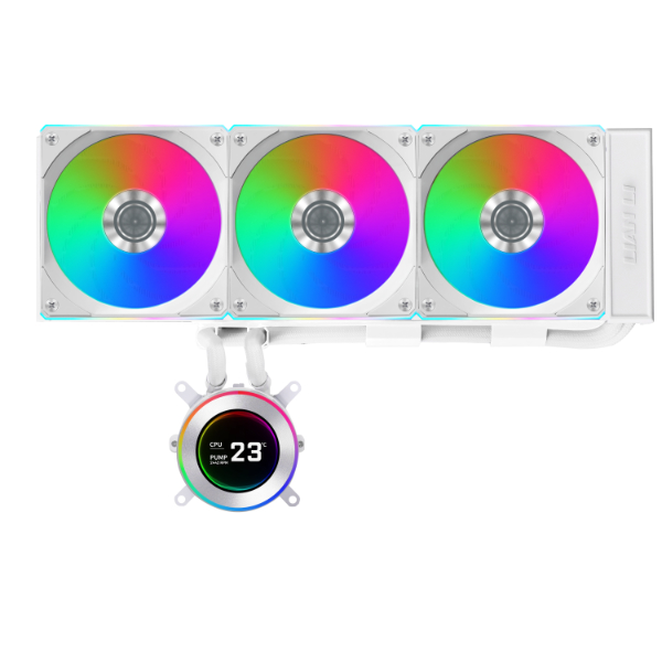 LIAN LI HYDROSHIFT II LCD-C 360CL AIO CPU WATER COOLER WH thumbnail 2
