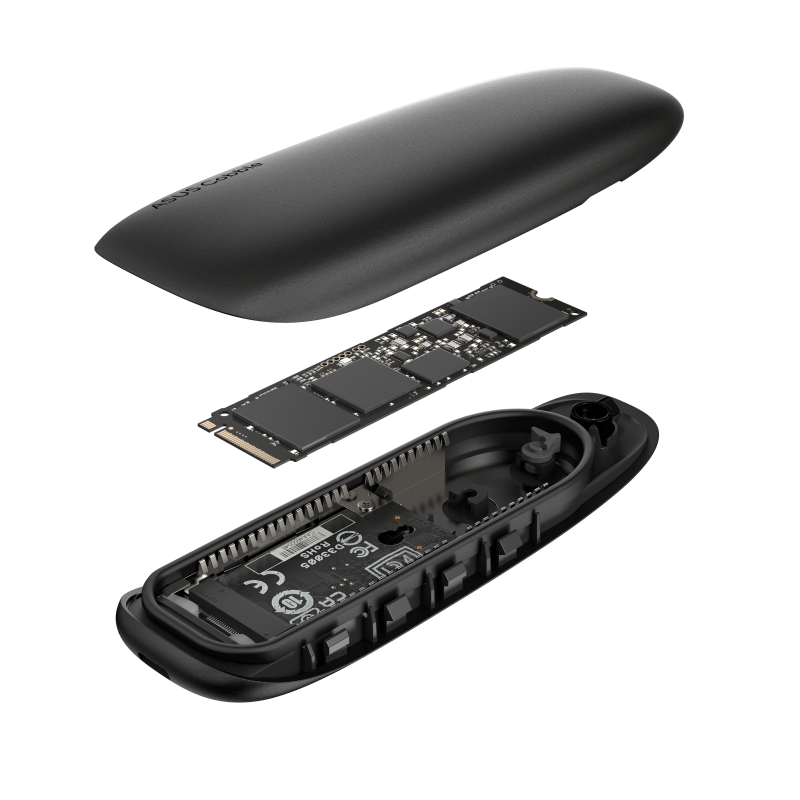 COBBLE SSD ENCLOSURE BLACK