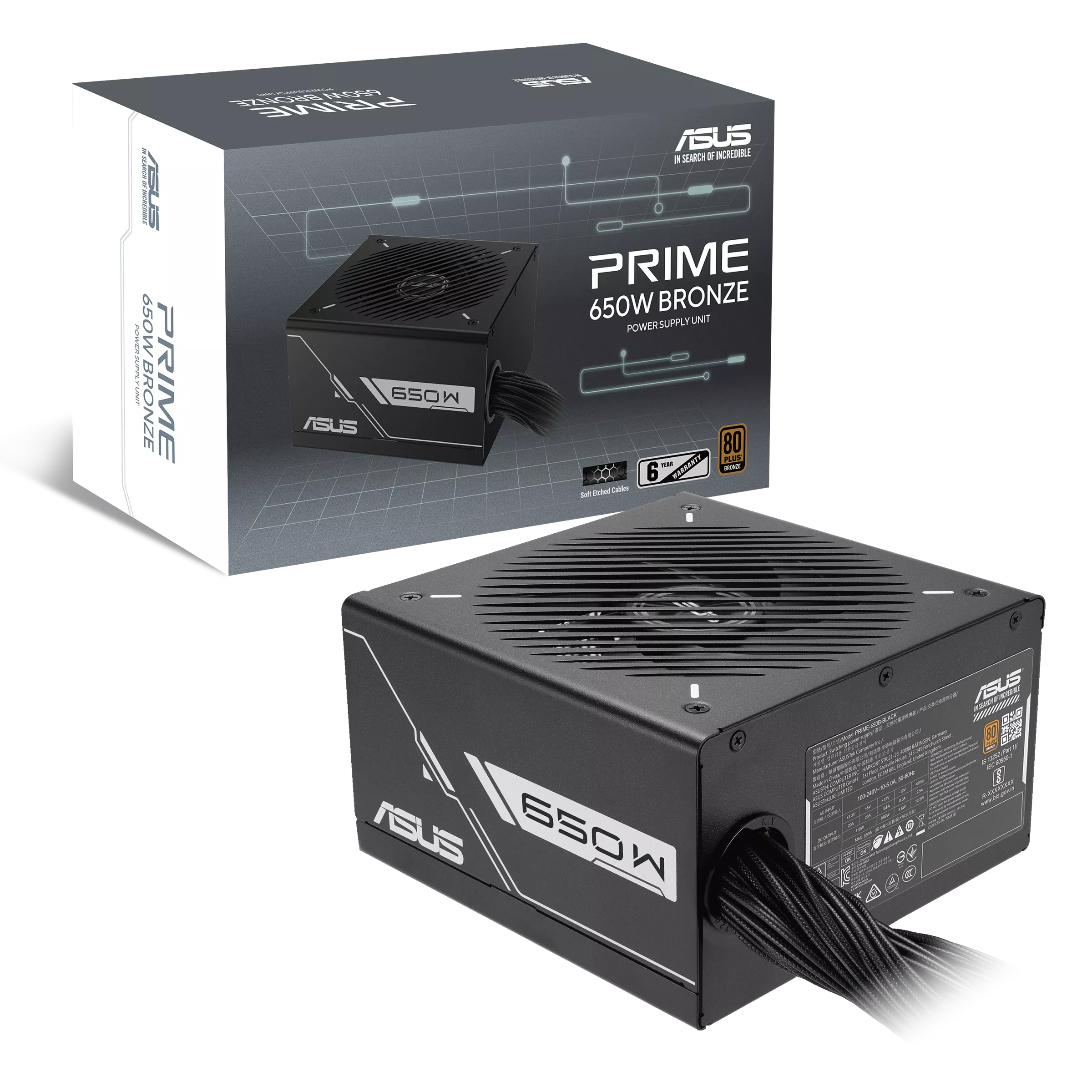 ASUS PRIME 650W BRONZE BLACK thumbnail 11