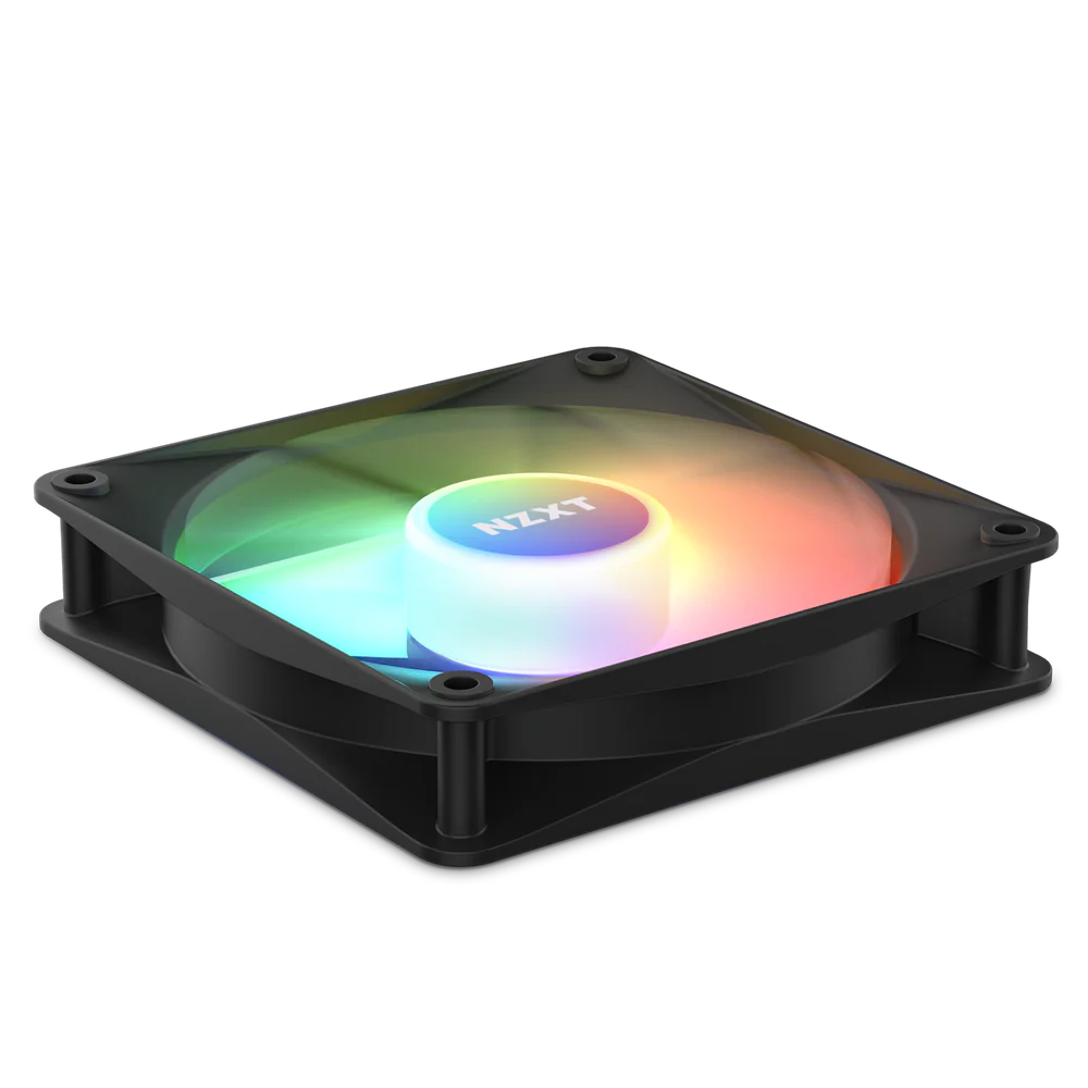 NZXT F140 RGB CORE TWIN PACK 140MM HUB-MOUNTED BLACK thumbnail 2