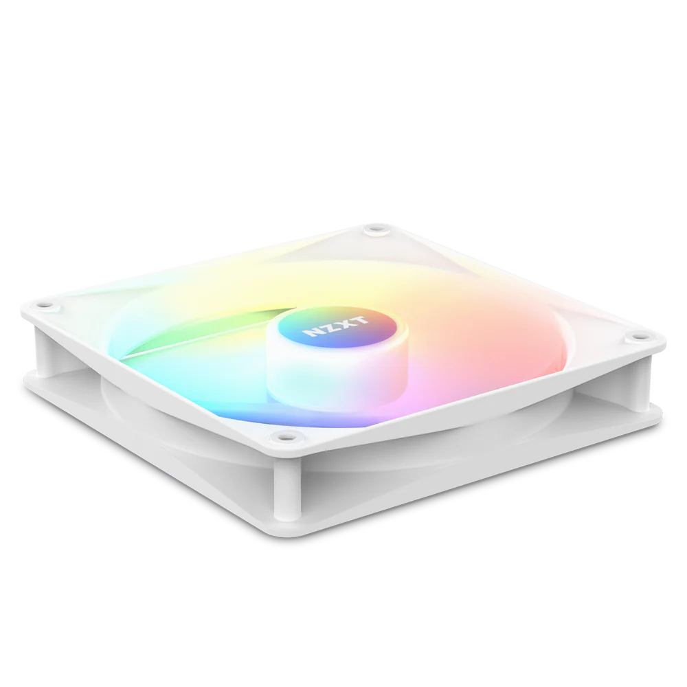 NZXT F140 RGB CORE TWIN PACK 140MM HUB-MOUNTED WHITE thumbnail 5