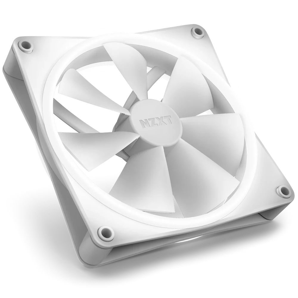 NZXT F140 RGB DUO DOUBLE PACK 140MM FAN WHITE thumbnail 3