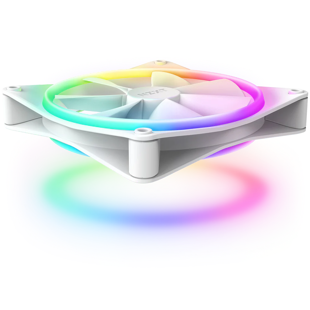 NZXT F140 RGB DUO DOUBLE PACK 140MM FAN WHITE thumbnail 2