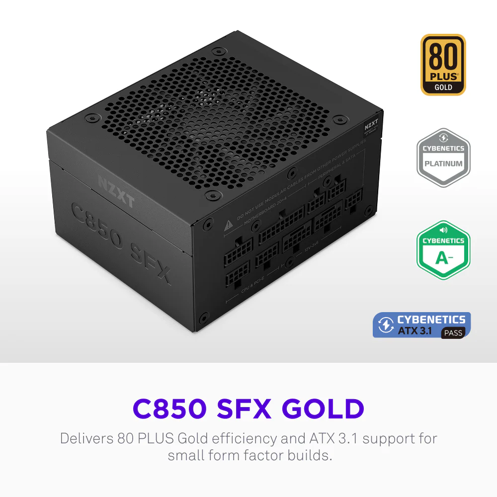C850 SFX GOLD 850W FULL MODULAR ATX 3.1 PSU thumbnail 2