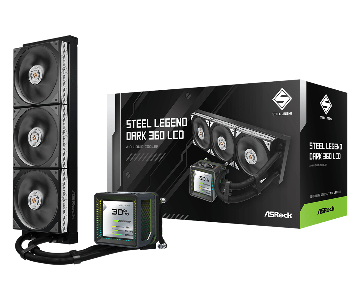 ASROCK STEEL LEGEND DARK 360 LCD
