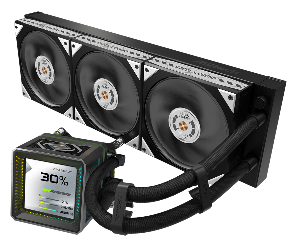 ASROCK STEEL LEGEND DARK 360 LCD thumbnail 2