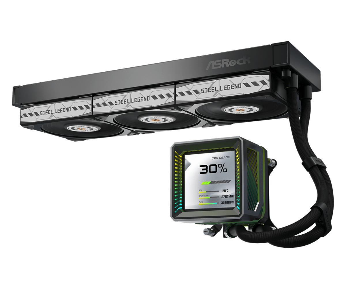 ASROCK STEEL LEGEND DARK 360 LCD thumbnail 4
