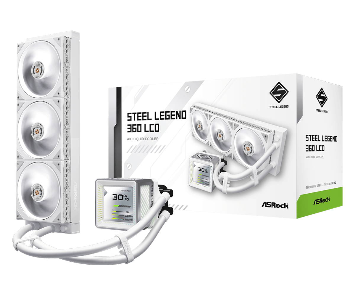 ASROCK STEEL LEGEND 360 LCD WHITE