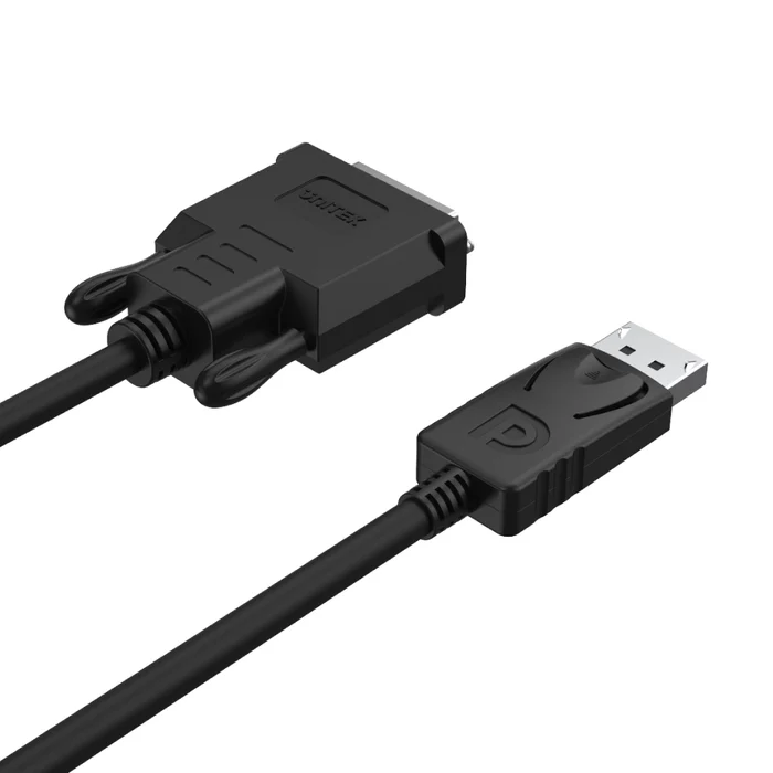 UNITEK 1.8M DISPLAYPORT DVI MALE CABLE CONVERTER thumbnail 2