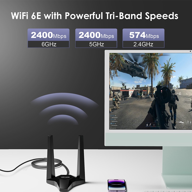 WAVLINK AX5400M WiFi 6E PCIe Network Card thumbnail 4