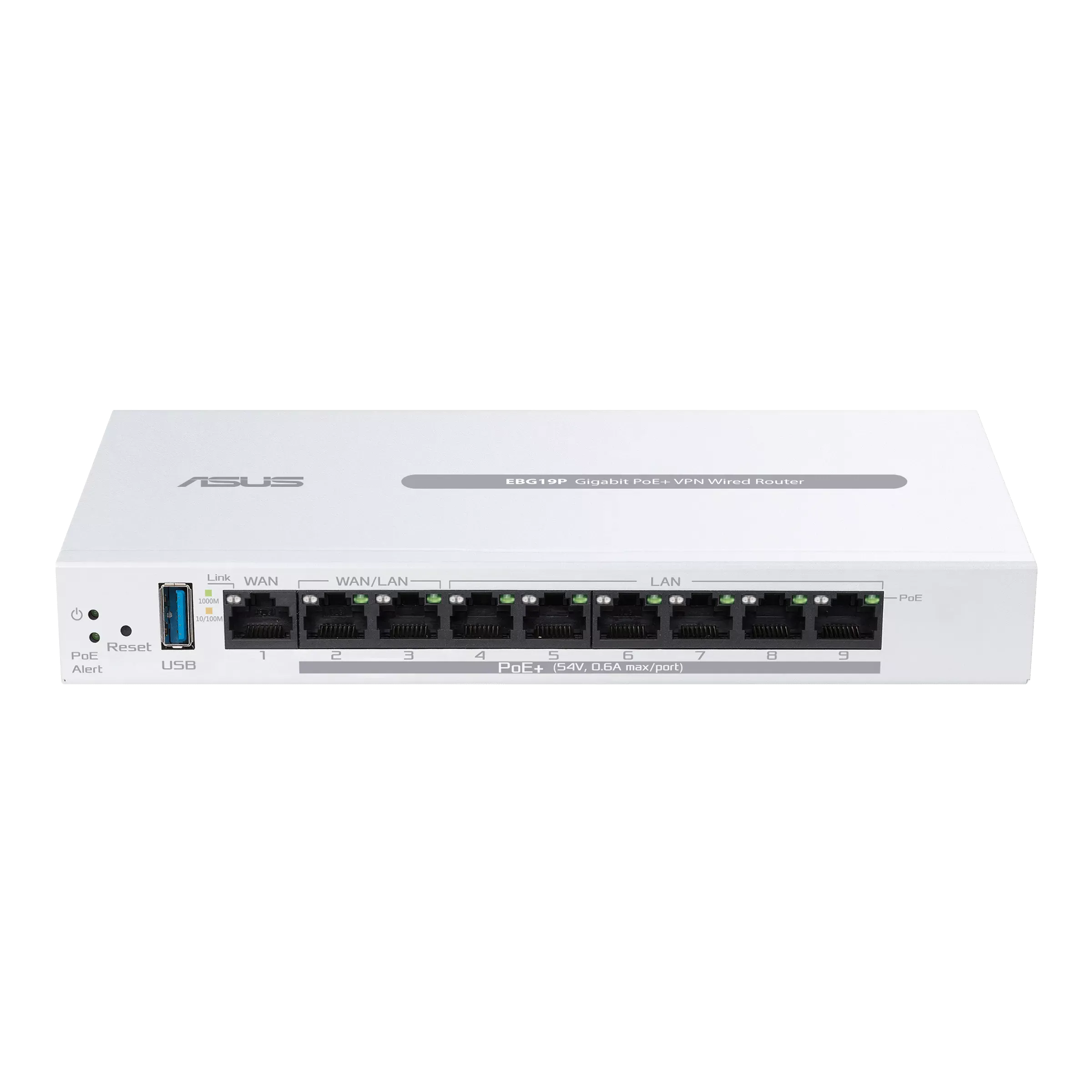 ASUS EBG19P 8POE+ PORTS W/123W POE BUDGET VPN ROUTER